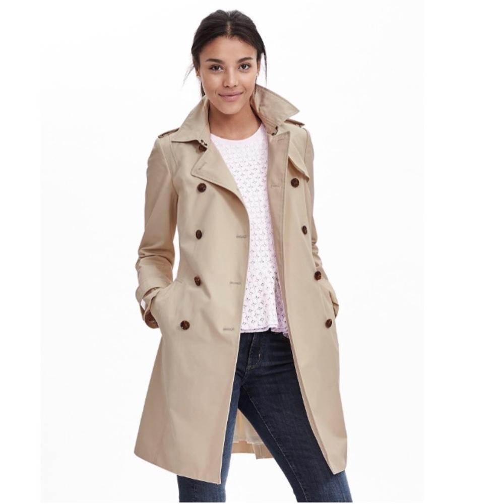 SALE Banana Republic XS Classic Trench Coat Khaki
